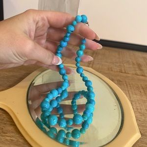 Vintage turquoise beads choker